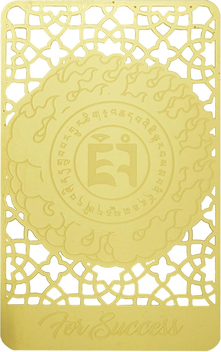Succes Gouden Kaart Gunstige Wolken Vorm Talisman Gunstig Welvaart Succes Viering Geluk Amulet Chinese Decor W5548