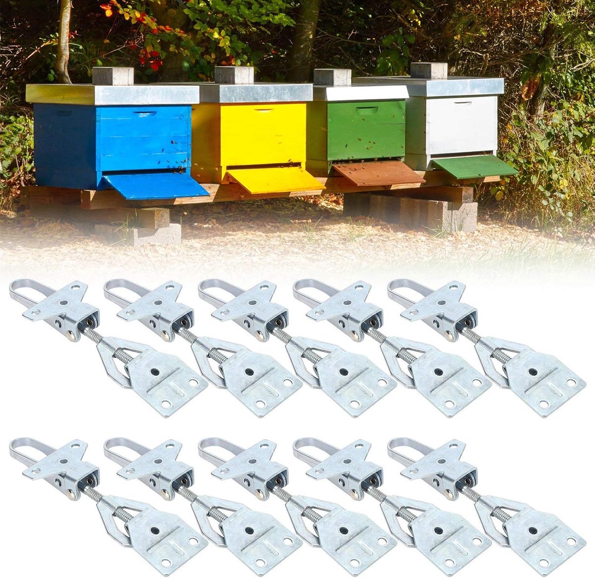 10 Set Bijenkorf Connector Verstelbare Bijenteelt Doos Gesp Bijenkorf Bevestiging Tool Bijenteelt Apparatuur Bijenteelt Accessoire