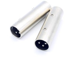 Adapter XLR Male to Male LoongGate, XLR 3 Pin Plug to 3 Pin Plug Gender Pendant Cable - 2 Packs - ShopVlot