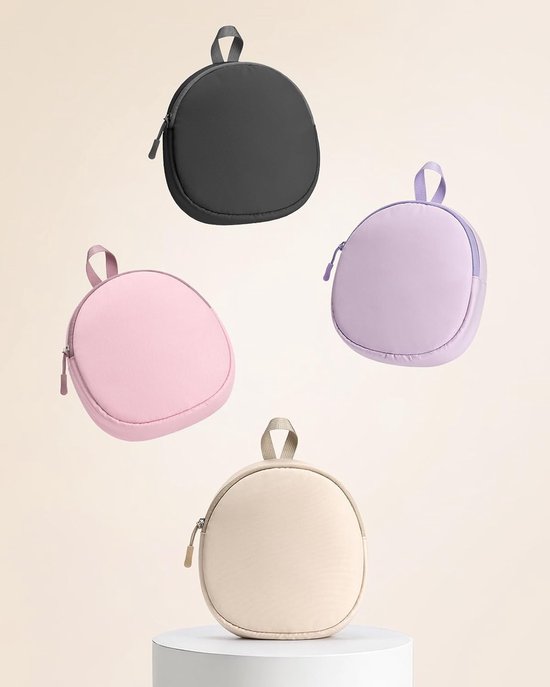 Hoesjes Over Ear Soft voor JBL/Soundcore/Sony/Bose/BERIBES, Draagbare Universele Hoofdtelefoonhoes, Eenvoudig Ontwerp in Contrasterende Kleuren (Beige) — afbeelding 5