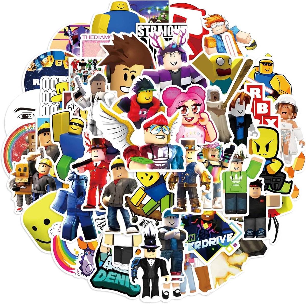 SnelShoppen - 50 Pcs Graffiti Stickers voor Laptop, Koffer, Fiets, Gitaar, Skateboard - Waterdicht PVC, Perfect voor Kinderen en Tieners