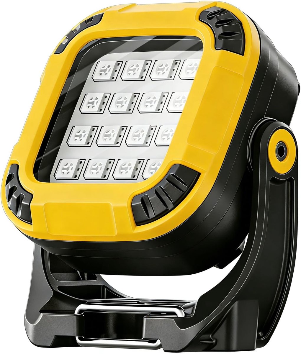 SnelShoppen - Magnetische COB-werklamp USB-oplaadbaar LED-campinglamp 8 kleurmodi 360° draaibaar opvouwbaar draagbaar voor outdoor activiteiten, campi