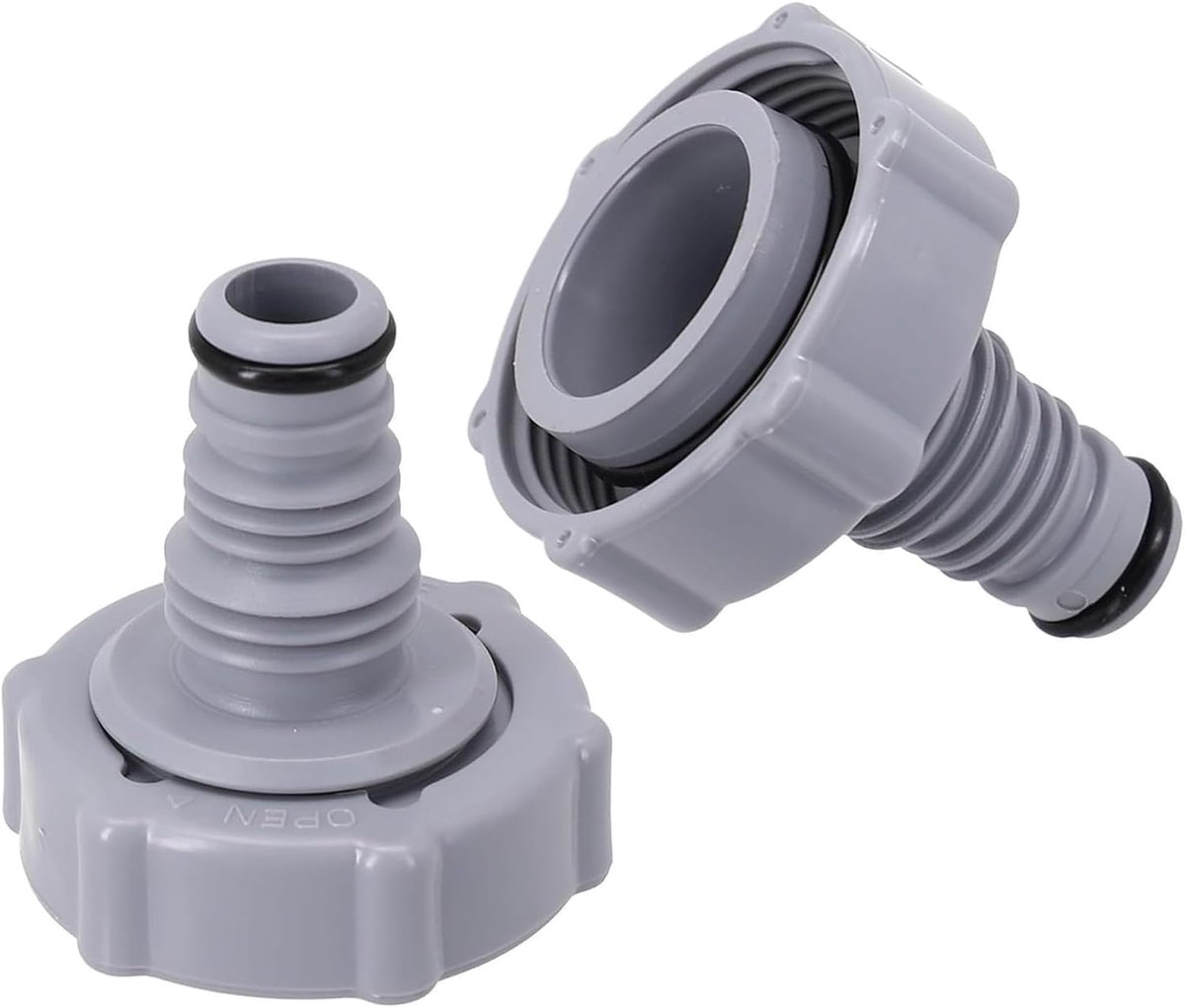 2 stuks afvoerventiel P6H1419 adapter voor zwembadslang - Afvoeradapter voor afvoerslang adapter slangaansluiting - ShopVlot