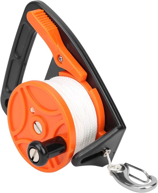 Dive Line Reel with Handle Map Position PP Rope Combination Diving Equipment (150ft) (Orange) - ShopVlot — afbeelding 2