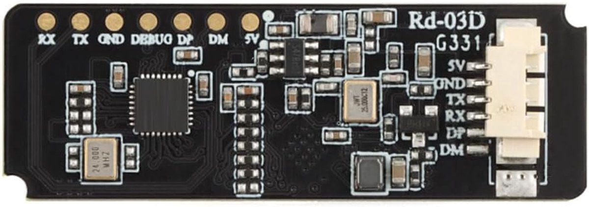 03D 24G radar module for locating and tracking human movement pathways with multiple targets, integrated PCB antenna - ShopVlot