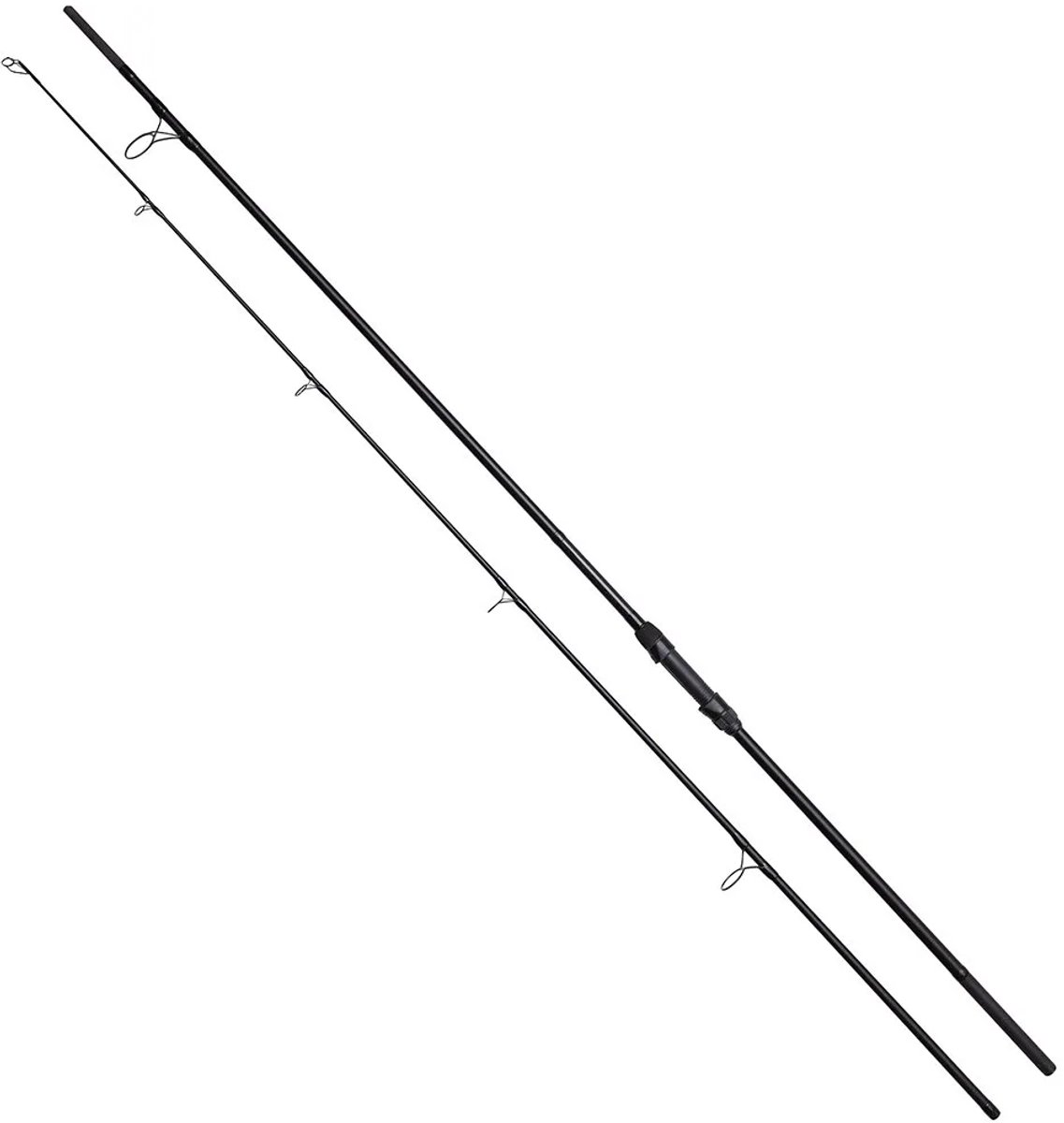 Dam Xt1 Karperhengel 2 Stukken Zwart 3.00 m / 3.50 Lbs