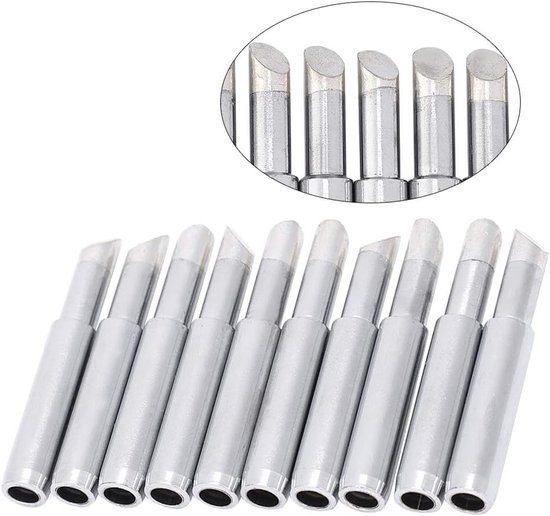 Soldering Tips 900M-T-5C, Loodvrije Solderen Set van 10 Stukken voor Soldering Machines en Elektronica — afbeelding 2