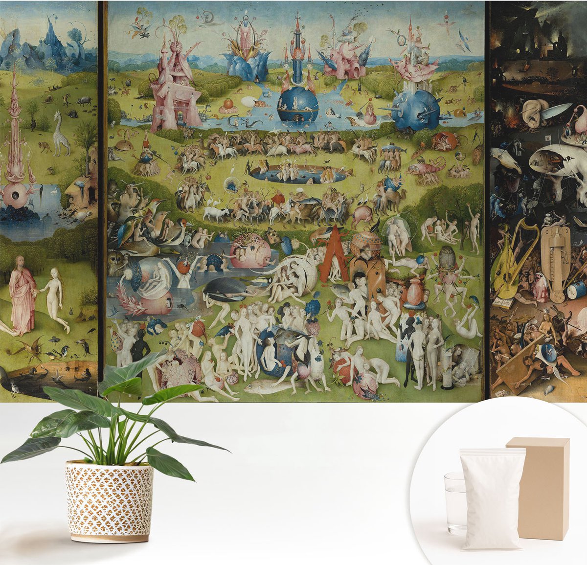 Wallfluent Fotobehang - Groente Vliesbehang - 152x104 cm - De Geheime Tuin Muurschildering - Gang behang Deel - Fotobehang Vlies - Gang behang