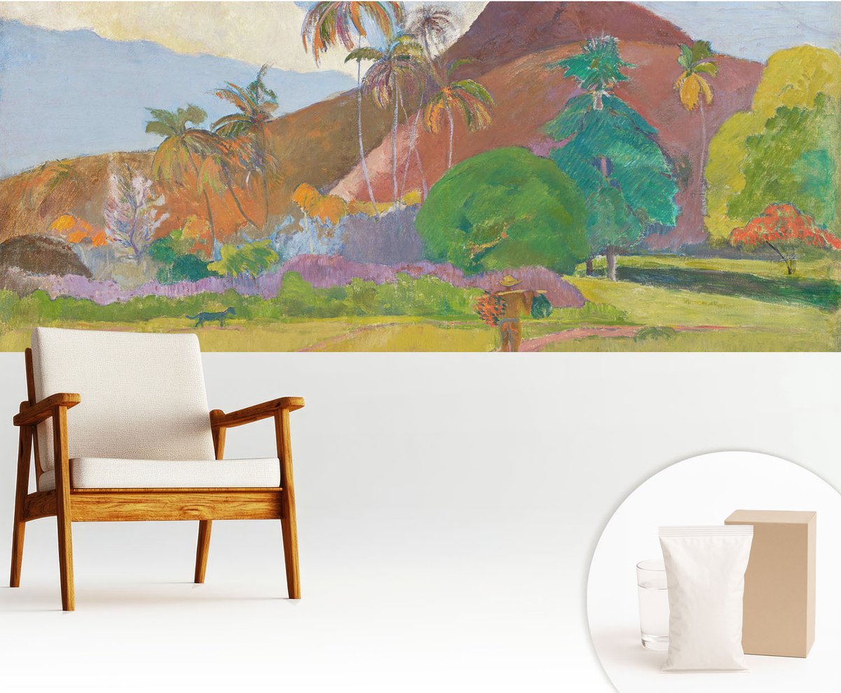 Wallfluent Fotobehang - Groente Vliesbehang - 250x104 cm - Exotische Natuur Muurschildering - Gang behang Landschappen - Fotobehang Vlies - Slaapkamer behang