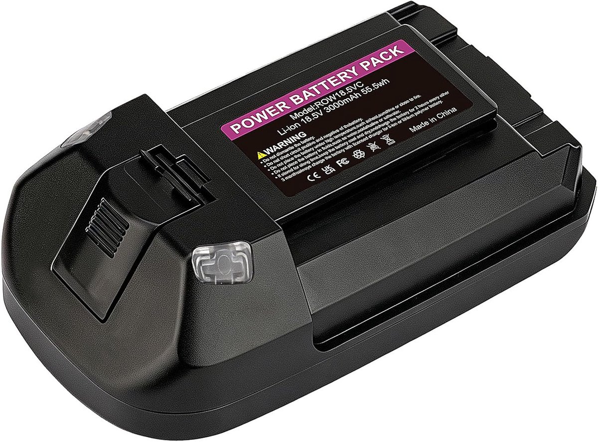 18.5V 3000mAh Vervangende accu voor Rowenta X-PERT 6.60, Compatibel met Tefal & OBH Nordica, RH6821 RH6838 TY6837 EO6838, Snoerloze stofzuiger accu reserveonderdeel ZR009703