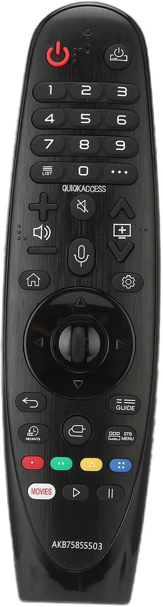 Afstandsbediening voor AKB75855503, Vervangende Afstandsbediening Toepasselijk voor MR20GA UN804 UN81 UN85 804 UN80 UN74 UN73 UN71 Magic TV
