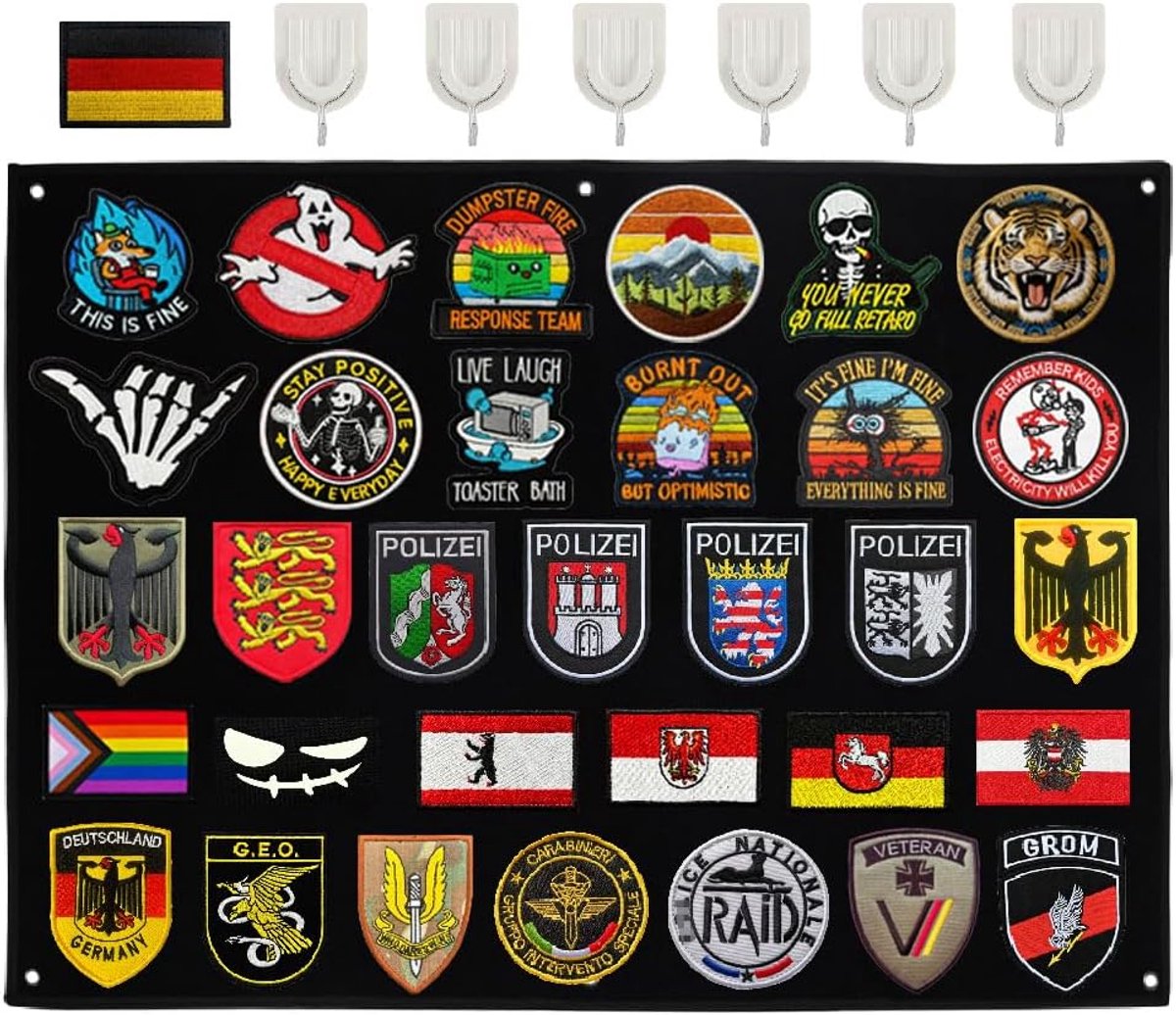 Patchhouder 60 x 45 cm - Nylon wandmat - Tactische patchdisplay - Ideaal voor verzameling - ShopVlot