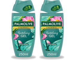 Palmolive 2 x - Thermal - Douchegel - Algen & Lotusbloem - Revitalising Gel - 250 ml - - 2 - 2 stuks
