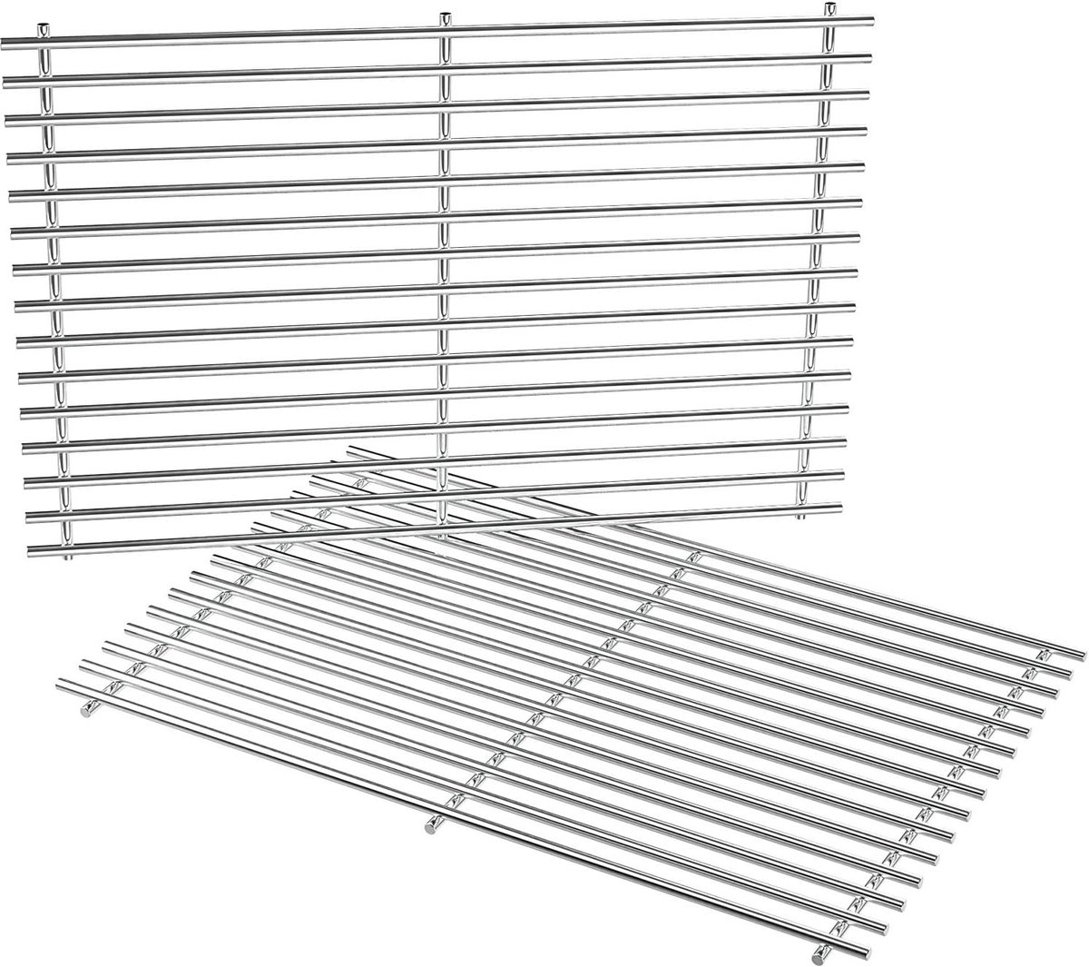 BBQ vervangingsrooster 49,5x32,5cm - roestvrij staal - duurzaam en eenvoudig schoon te maken - ShopVlot