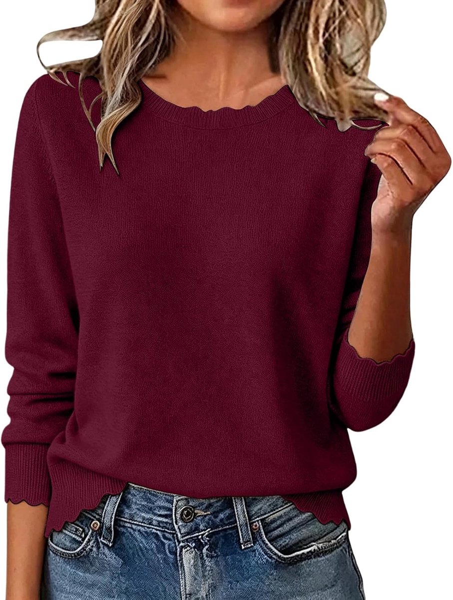 Oversized trui met lange mouwen