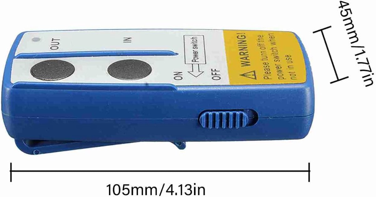 12 V draadloze lierafstandsbediening, 2 Pezzo universele afstandsbediening voor console, 12 V, 50 ft voor Jeep ATV SUV