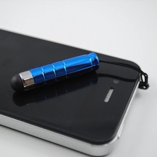 Touchpen stylus pen, universele draagbare stylus pen stylus pen touch pen met 3,5 mm jack, stijlvolle zachte kop waterdichte korte stylus voor smartphone tablet Android-apparaat, lichtblauw — afbeelding 5