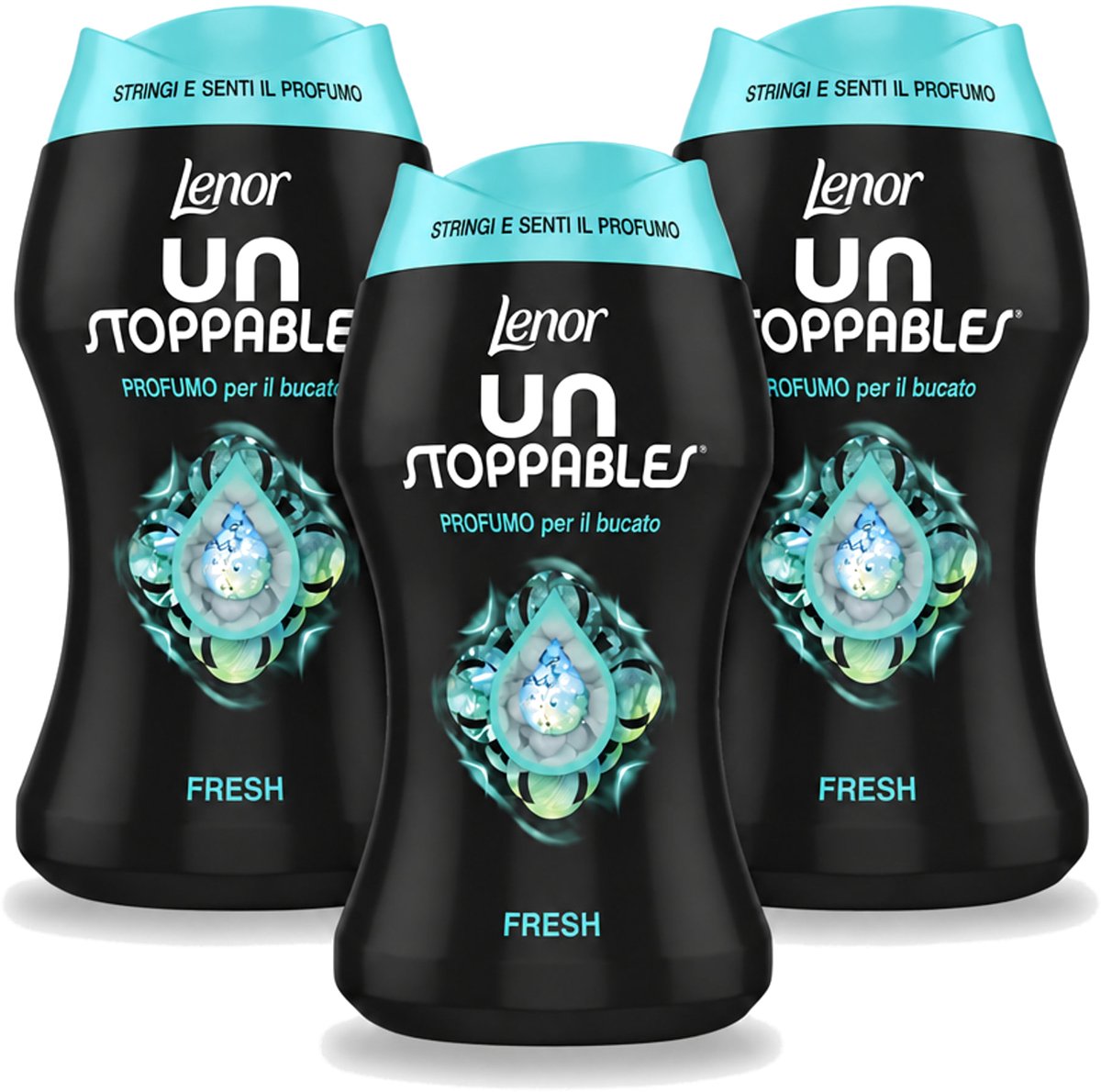 3 x Lenor Unstoppables – Geurbooster – Fresh - 10 Wasbeurten - 140 g - Voordeelverpakking - 3 stuks