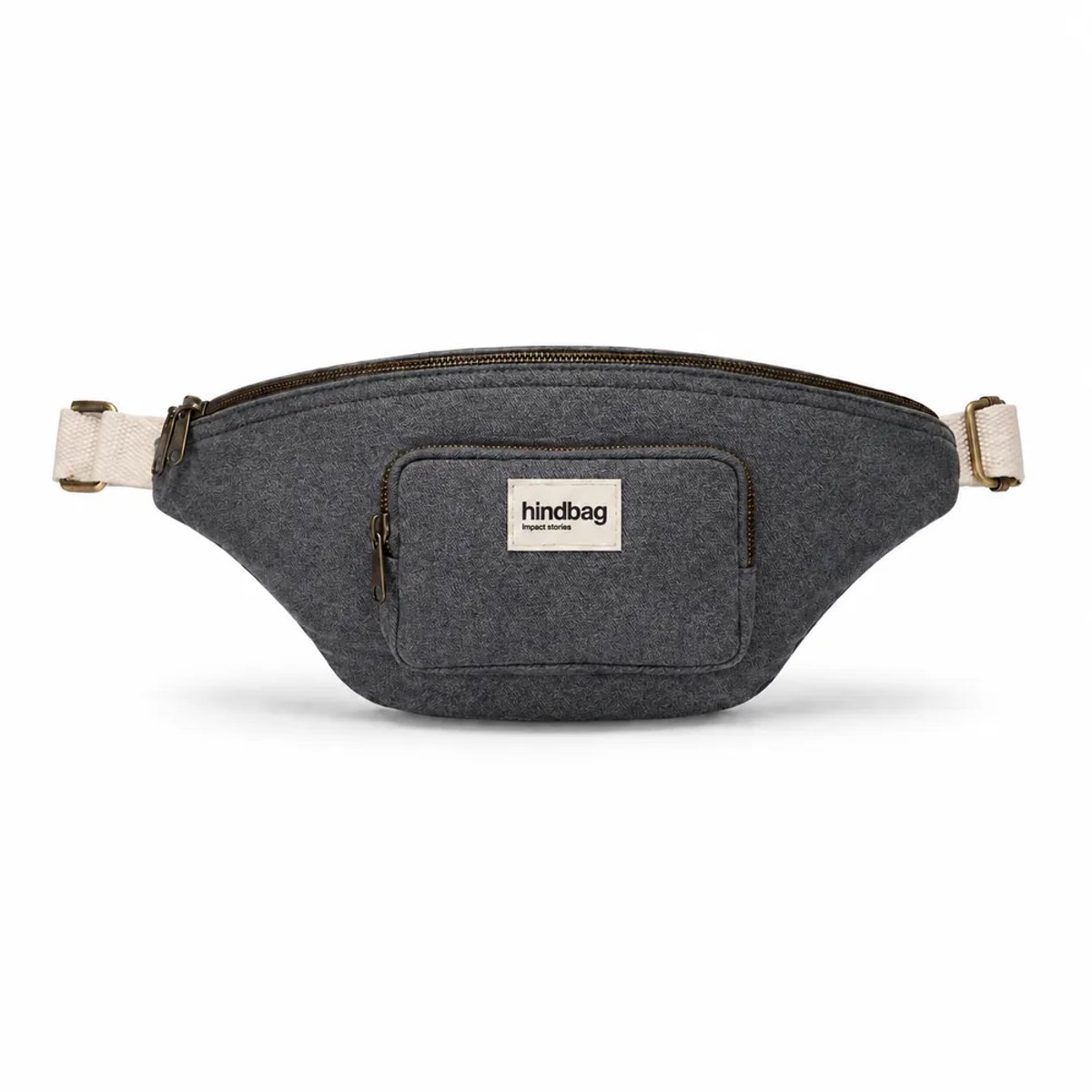 Hindbag heuptas Sofia donkergrijs - biologisch katoen