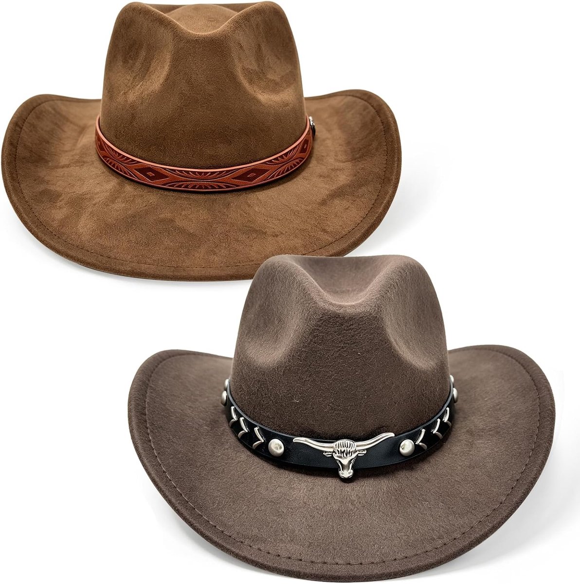 Cowboyhoedenset, Vilt, Westerse Stijl, Unisex