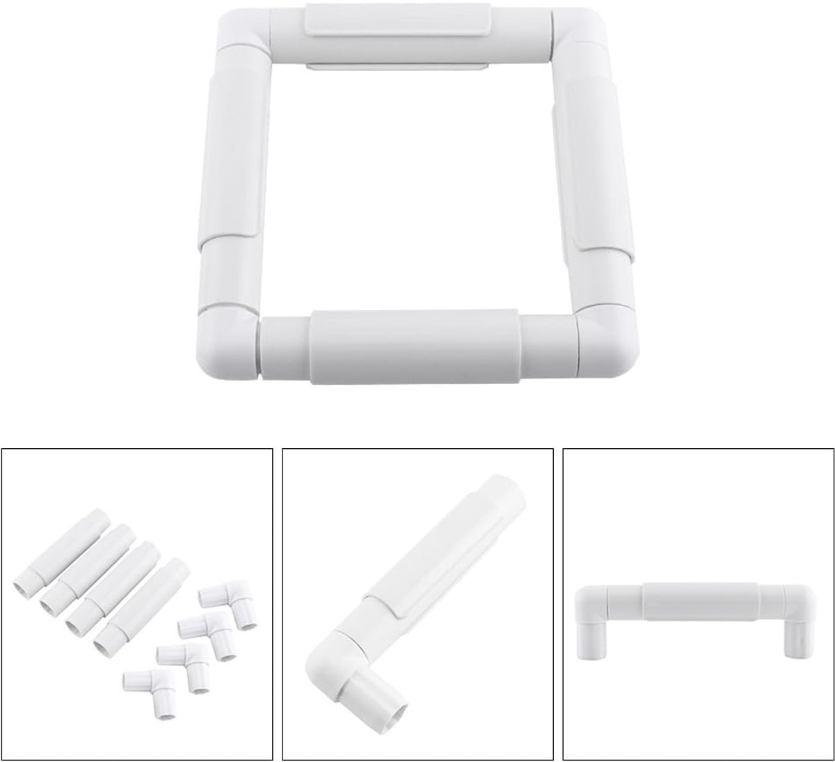 Clip Frame, Vierkante Plastic Borduurwerk Kruissteek Frame voor Borduren Quilten Kruissteek Borduurwerk Zijde Schilderen (43.1*27.9 cm)