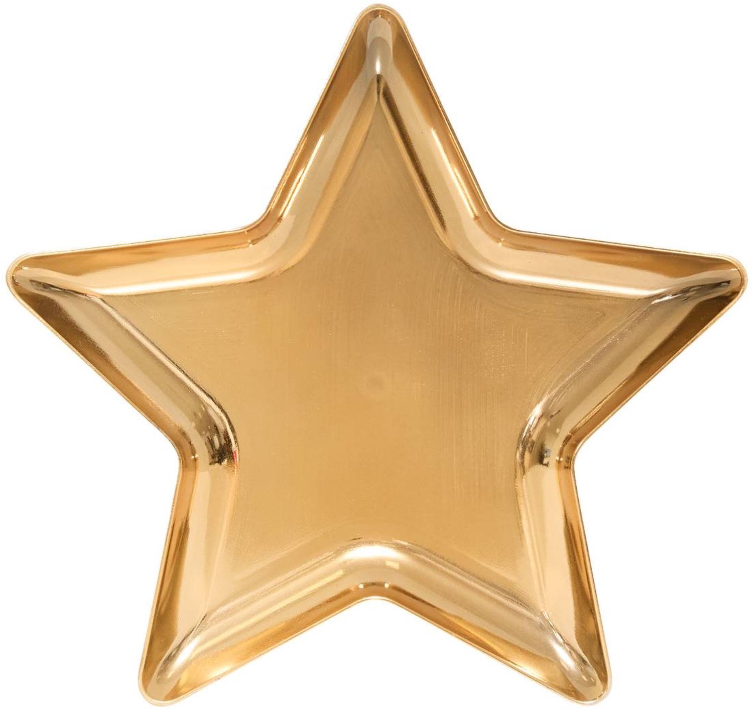 Plat de présentation étoile doré