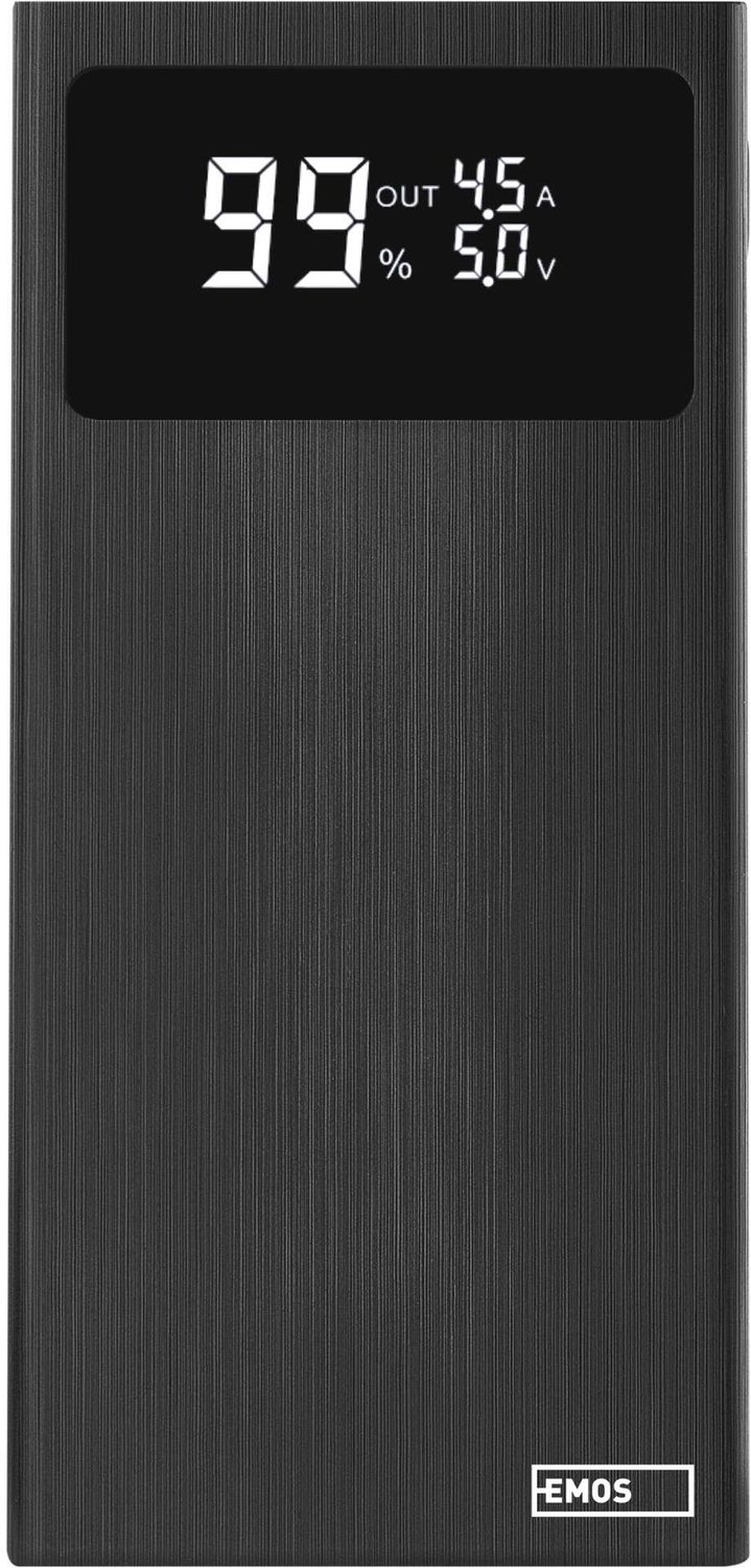 EMOS BetaQ 20 powerbank, 20.000 mAh, 22,5 W, zwart, B0532B
