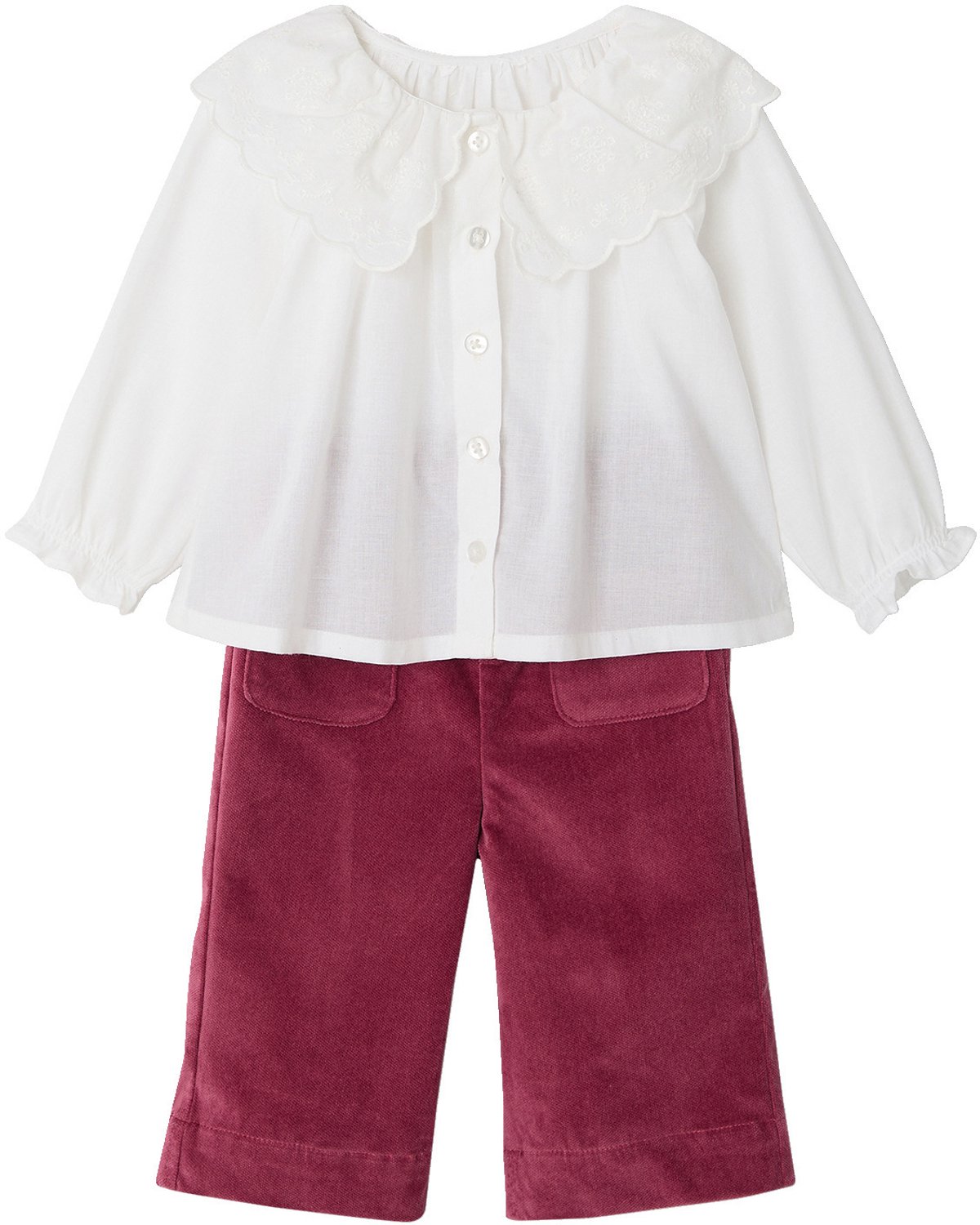 Vertbaudet Ensemble blouse pantalon bébé fille