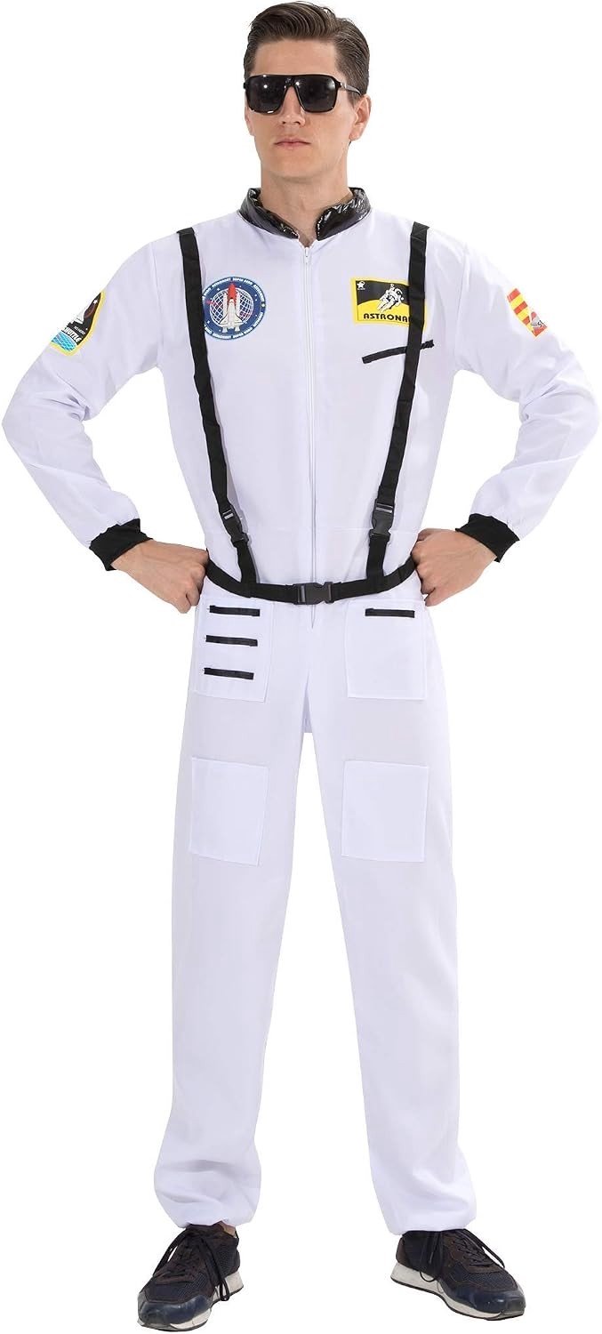 Grappig astronauten kostuum voor volwassenen - Ruimtevaart cosplay outfit voor Halloween en feesten