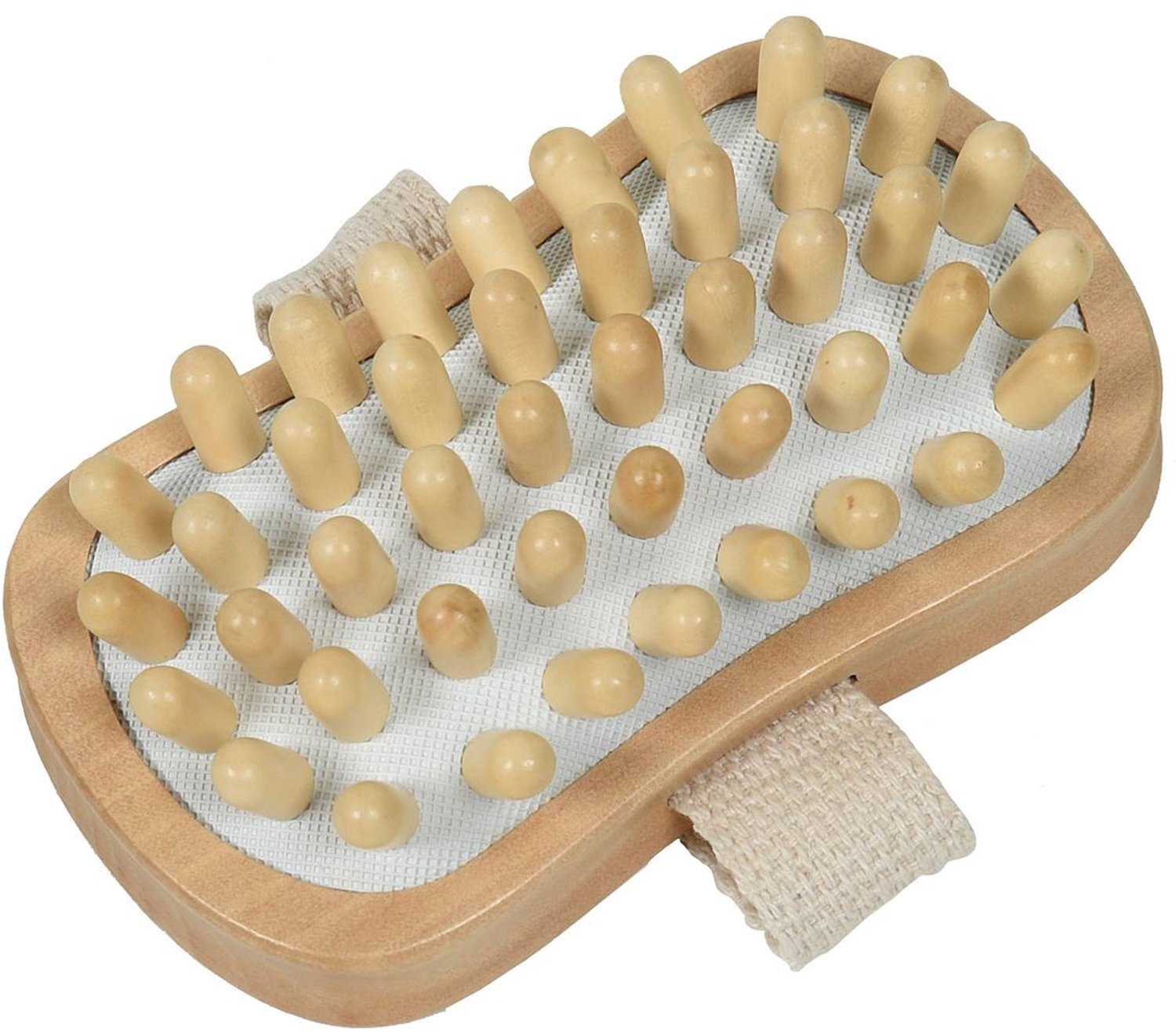 Brosse de massage corps rectangulaire en bois naturel