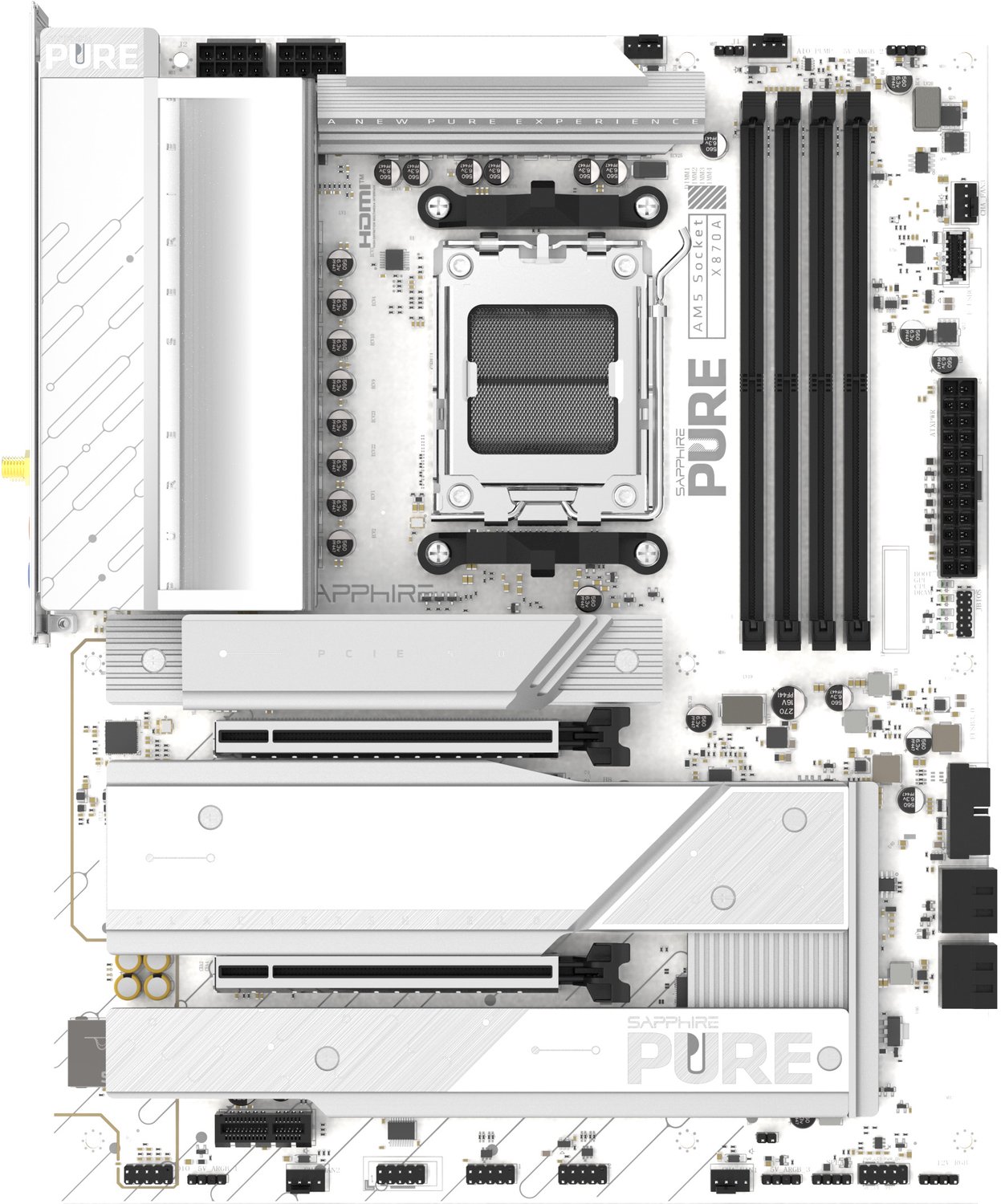 Sapphire PURE X870 - Moederbord - WIFI - Voor AMD - Uitbreidbaar