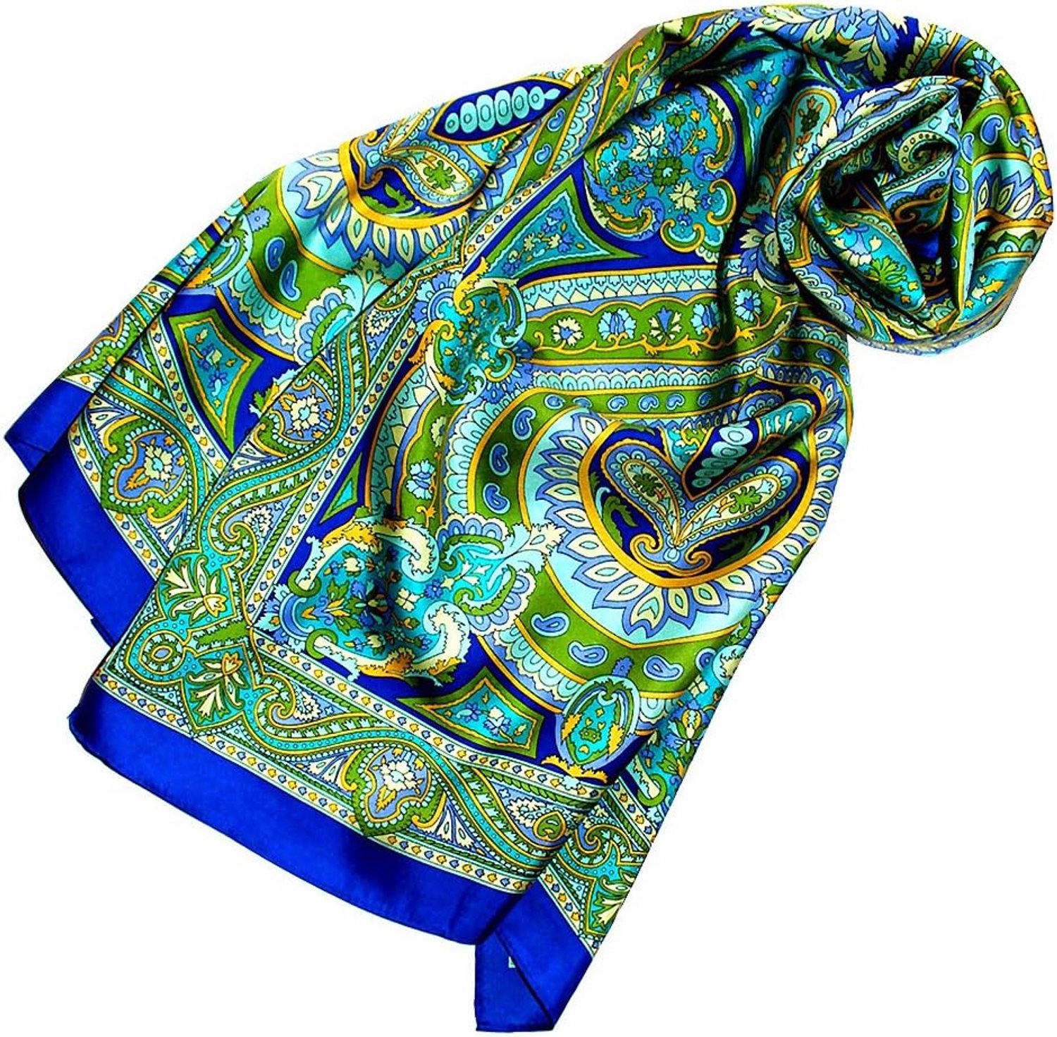 Lorenzo Cana Zijden Sjaal - Paisley Patroon, 100% Zijde, 50x170cm
