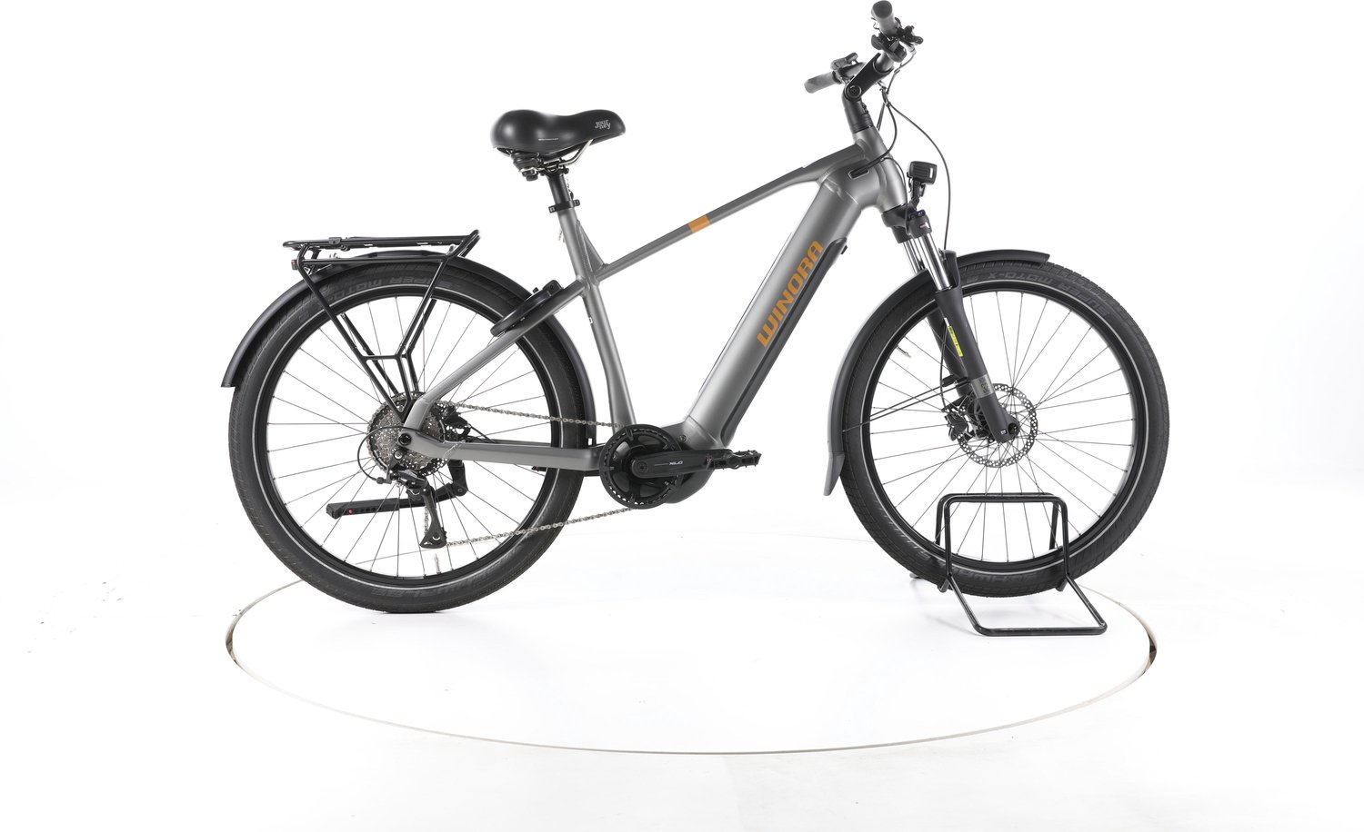 Winora Yucatan X8 Elektrische trekkingfiets Yamaha Accu 720Wh 27,5" 2025 grijs