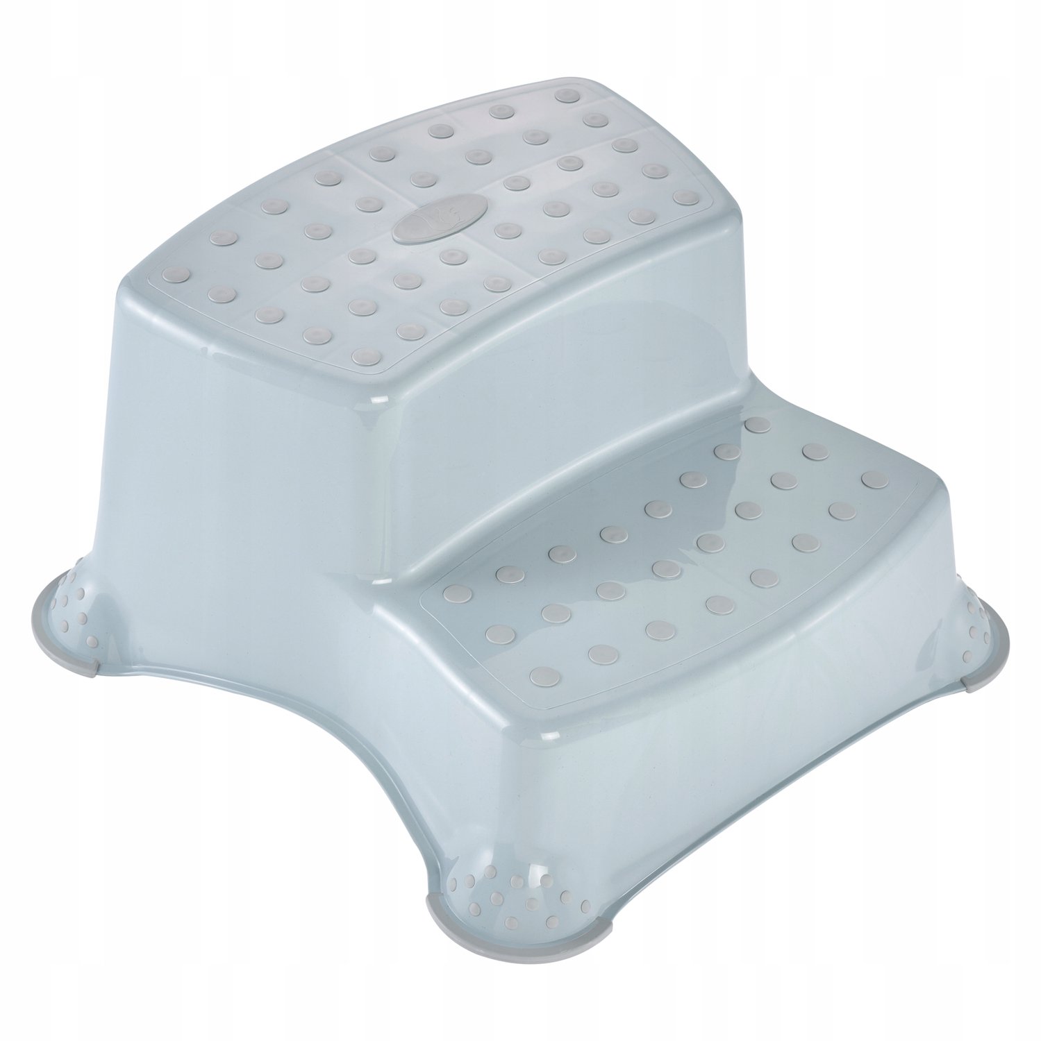 Merkloos Antislip Kinder Krukje - 2 Treden, Grijs