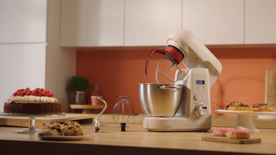 Moulinex Bake Partner + Keukenmachine, 1100 W, Kom 4,6 L, Ingebouwde Weegschaal, BAKEGOOD Set, QA540BF1 van Moulinex — afbeelding 4