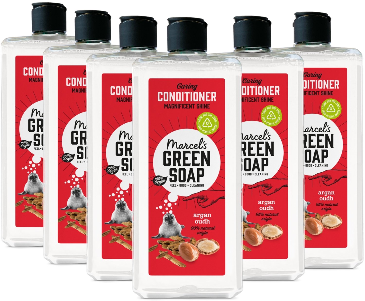 Marcel's Green Soap Caring Conditioner - Argan & Oudh - 6 x 300ml