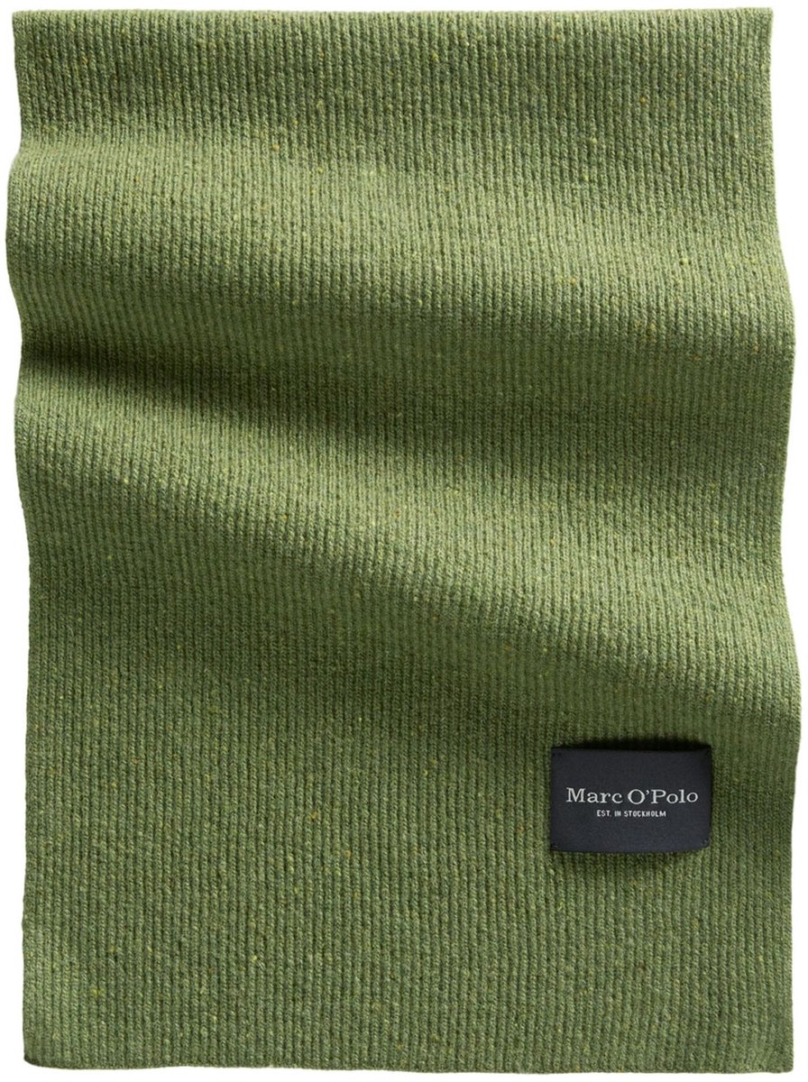 Marc O'Polo sjaal Knitted Scarf Forest Dust groen