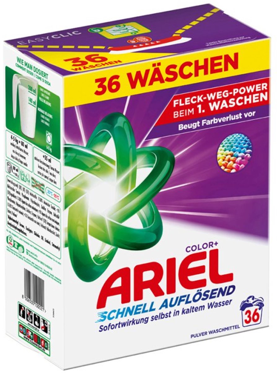 ARIEL Waspoeder Regular, volledig wasmiddel, 100 wasbeurten