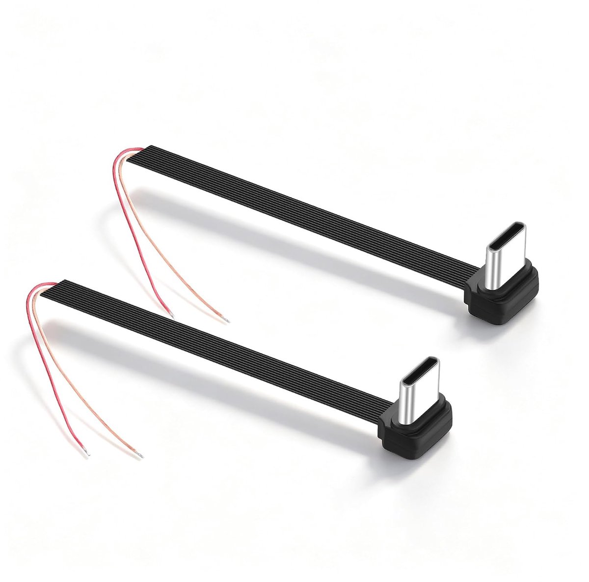 USB C korte platte kabel, 8 cm, USB 2-pins - ShopVlot