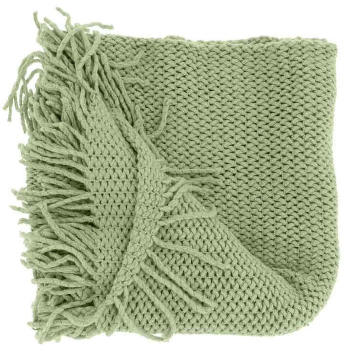 Unique Living Plaid Kos Tea Green - 127x152cm Groen