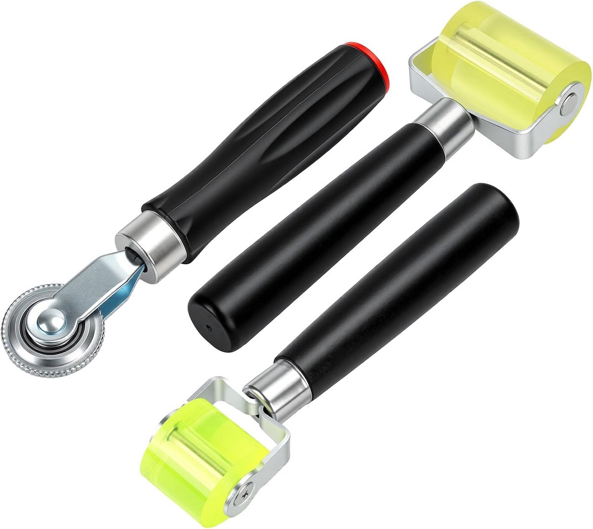 3 stuks siliconen drukrollers, 3 mm/30 mm/50 mm, rubberen drukroller, gereedschap voor schokdempers, behangranden - ShopVlot