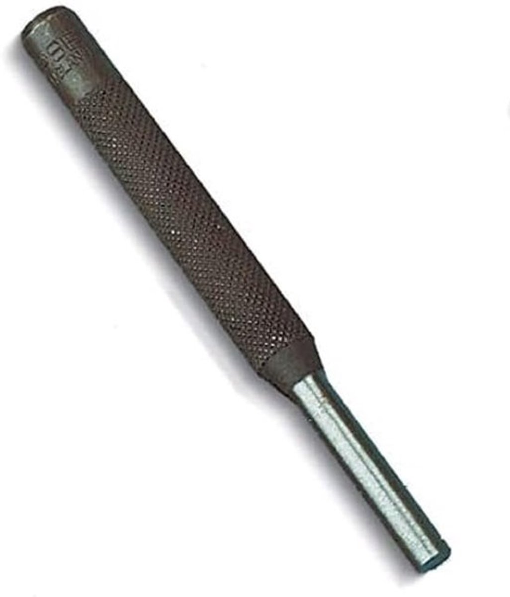 Pin punch - Parallelle drevel - Metaal bewerken - Hoge kwaliteit - Koolstofstaal - 95 mm punt - Zwart
