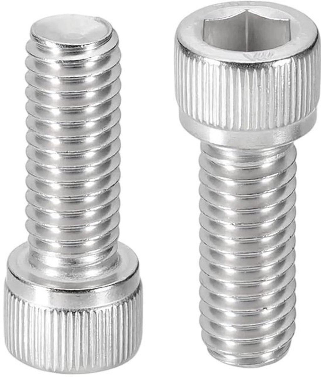 Zeskantschroeven - machinebouten - voor reparatiewerk - 304 roestvrij staal - 3/8-16x1 Inch