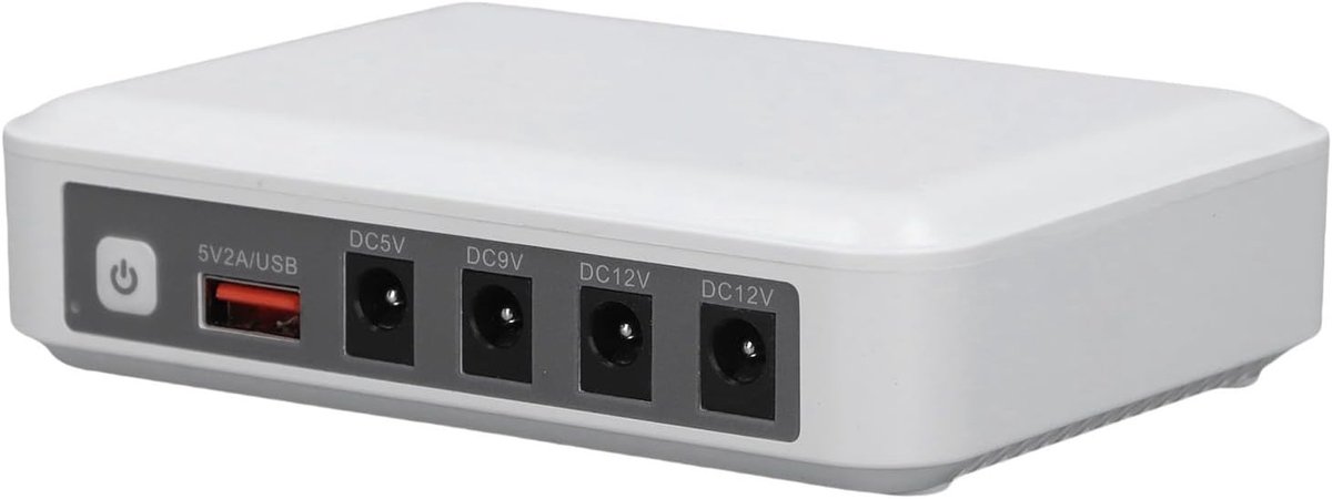 Noodstroomvoorziening 6000mAh 5V 9V 12V met LED Indicator voor Router, Modem en Smartphones - Betrouwbare Accu voor Thuisgebruik