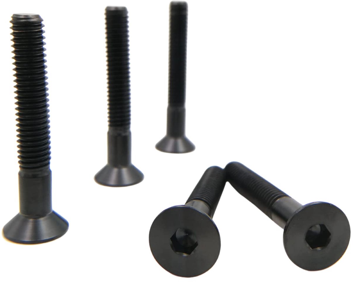 RISON Titanium Bolts M6 x 1 x 35mm Hex Socket Countersunk Head Screws GR5 Flat Head Bolts Black Titanium Countersunk - ShopVlot