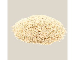 Tuana Kruiden - Sesamzaad Wit Gepeld - Zak 400 Gram - SesamWit400g