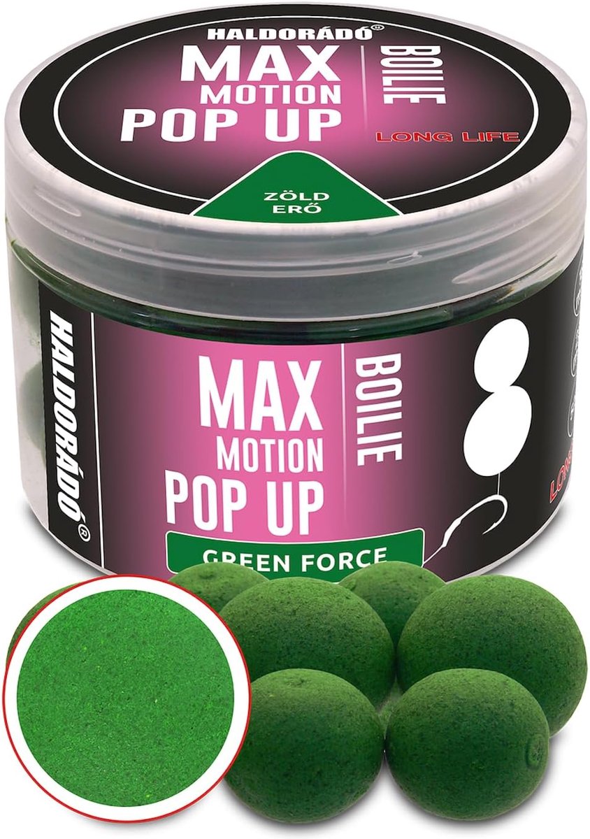 Pop-Up Boilies 16 mm & 20 mm - Green Force - Duurzaam drijvend aas - Zeer aantrekkelijk voor karpers - ShopVlot