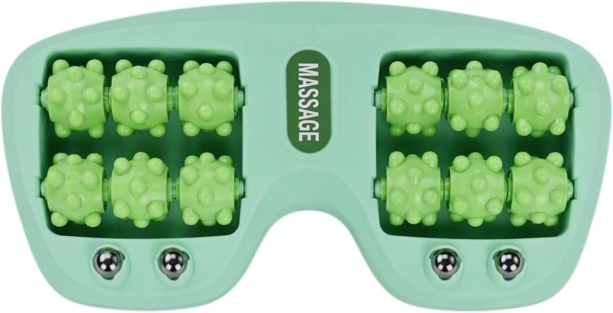 Voetmassage Roller en Voetbed voor Reflexologie, Verlichting van Plantar Fasciitis, Pijn in de Voetboog en Hiel, Spierontspanning en Ontspanning