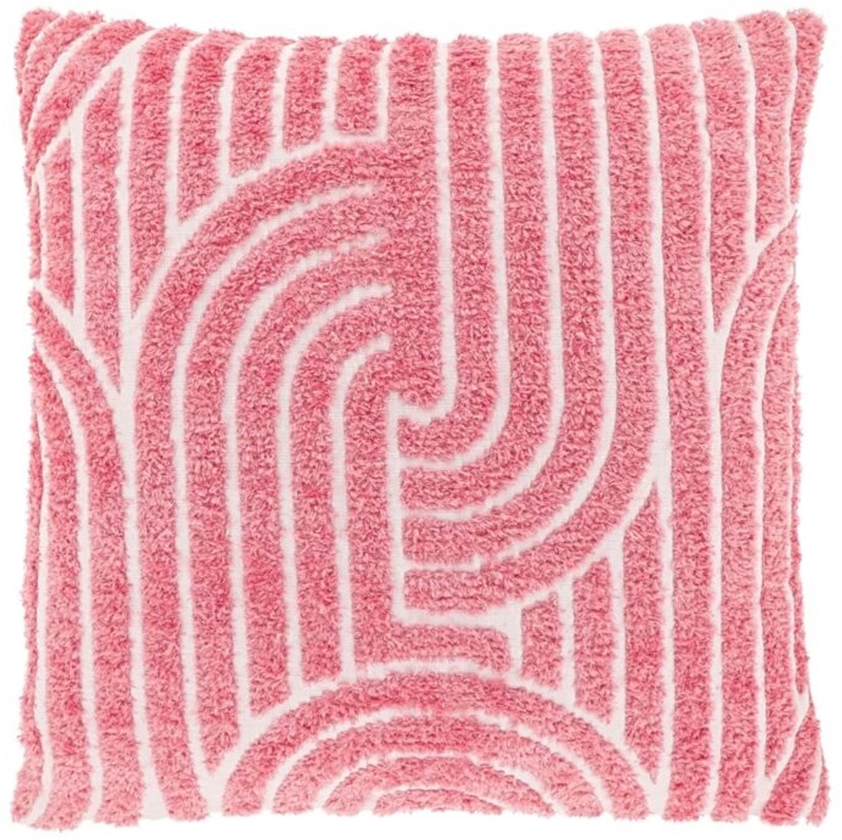 Unique Living Sierkussen Ziza - Flamingo Pink - 45x45cm Roze