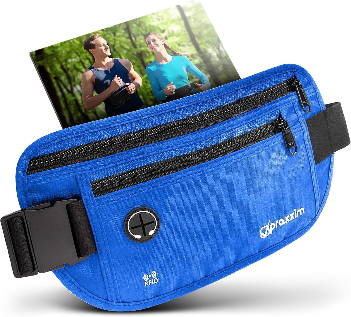 praxxim The Waist Bag for Jogging - Perfect Fit Running Bag - Belly Bag Women and Men - Belt Bag - ShopVlot